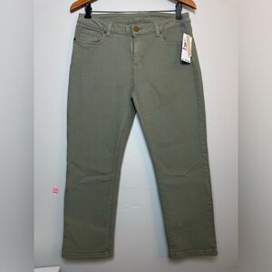 MK Michael Kors Light Green Safari Skinny Leg Jeans Women Size 6